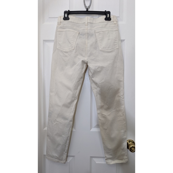 Eileen Fisher Organic Cotton Stretch Denim Undyed Natural Jeans - Picture 3 of 7